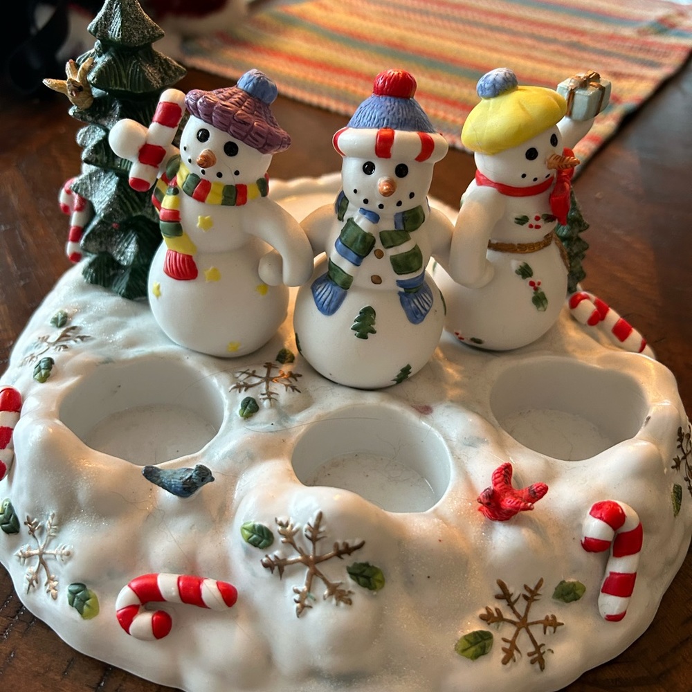 Partylite Snowbell Tealight/Pillar Holder